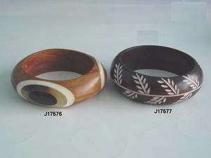 Bracelet indien en bois Rose, à incrustation de corne et d'os, avec corne et incrustation d'os, pour tous les âges - Product Image 4