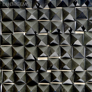 Pyramide en obsidienne noire naturelle, pyramide de pierres précieuses, pour la décoration, vente en gros, pierres précieuses cristal - Product Image 1