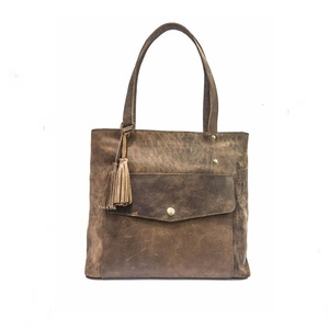 Sac à main fourre-tout vintage pour femmes Sac à bandoulière en cuir véritable avec doublure douce et transport élégant pour un style quotidien - Product Image 1