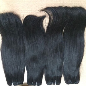 Moon 9A Grado Brasileño Mink Raw Virgin Cutícula Alineada 10A Máquina Doble Muestra Gratis Envío DHL Virgin Human Bundles Closure - Product Image 4