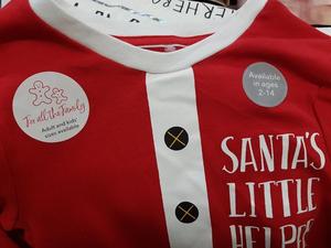 Bangladesh Super Fancy <b>Red</b> <b>Girls</b> Long Sleeve <b>T</b>-<b>Shirt</b> Full Body Printed Cotton Material for Spring Christmas Clothing In-Stock! - Product Image 5