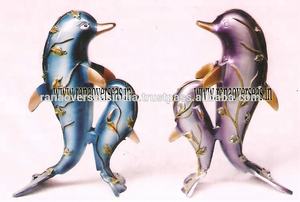 Figurines dolphin en Aluminium à double tons, pour la maison et le lit, le salon, le Restaurant et l'hôtel, 4 pièces - Product Image 2