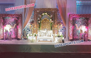 Paneles de fibra de vidrio para telón de fondo de boda, diseño de flores de escenario, paneles de boda de pie - Product Image 2