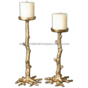 New Design <b>Gold</b> Aluminum Wedding <b>Candle</b> Stand Elegant Home Decor for Easter - Product Image 1