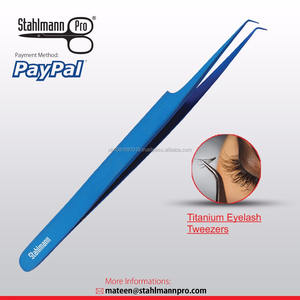 45 degrés Angle Pinces À Cils 2 D Russe Volume Lash Extension Outils Pointe Taille 5 mm logo Personnalisé finition emballage - Product Image 5