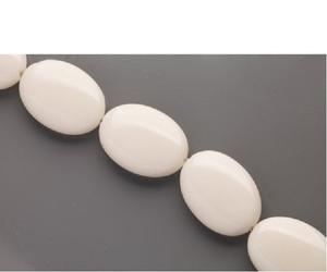 สร้อยคอหินลูกปัดทรงรีหยกสีขาวสร้อยข้อมือคริสตัลทรงรีสำหรับทำเครื่องประดับสร้อยคอคริสตัลผู้หญิงขายส่ง - Product Image 4