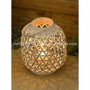 ธรรมชาติวินเทจโคมไฟไม้ไผ่ที่มีหลายสไตล์,เชิงเทียนแก้ว - Product Image 6