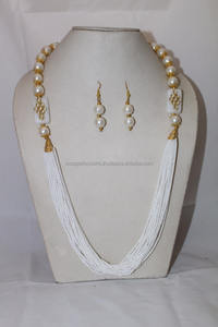 Collier ras du cou en perles de cristal blanc fait à la main pour femmes, cadeau de mariage pour hommes, collier de bijoux de fête d'affaires - Product Image 6