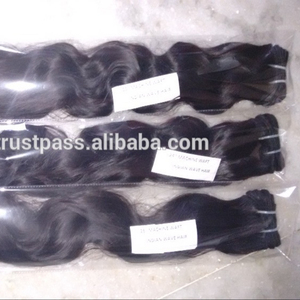 ผมต่อแบบดิบ22 "ผมมนุษย์ทอจากอินเดียผมดิบที่ยังไม่ผ่านกระบวนการ - Product Image 2