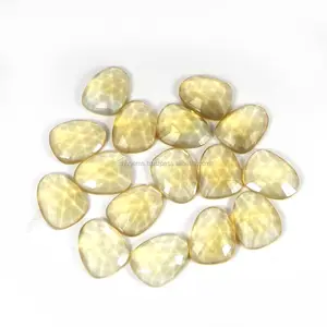 Citrine naturelle en pierre précieuse pour la fabrication de bijoux, pierre fausse plante, taille de 17x13mm, 6.87 carats