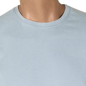 Camiseta de marca personalizada de alta calidad para hombre, tela de Jersey de algodón con Spandex, transpirable, de talla grande, manga corta, diseño sólido - Product Image 3