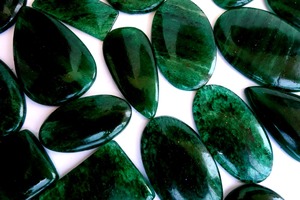 Cabochon de pierres précieuses naturelle, Aventurine verte - Product Image 4