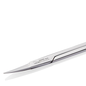 Ciseaux à sourcils finis gris en acier inoxydable ES-01 - Product Image 1