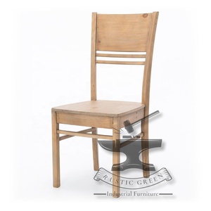 Chaise de salle à manger en bois d'acacia à dossier haut Design industriel rustique pour hôtel entrepôt maison meubles de qualité pour salon cuisine - Product Image 3