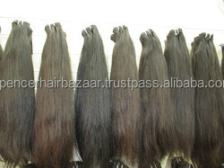 MACHINE TRAMES VIRGIN TEMPLE CHEVEUX HUMAINS INDIENS EN CHENNAI NATUREL NOIR ET MARRON COULEUR PROFOND ONDULÉ - Product Image 3