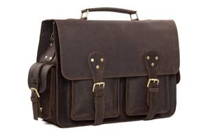 Rustic Leather Briefcase <b>Laptop</b> <b>Bag</b> - Product Image 6
