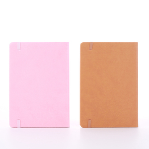 Cuaderno de negocios A5 de cubierta dura, agenda de cuero personalizado con impresión de agenda, con cierre elástico, venta al por mayor - Product Image 4