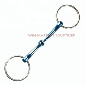 Mors mors cheval bleu, ample, bijoux pour animaux domestiques, mors, équipement cheval - Product Image 2