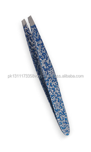 Pinzas profesionales para cejas, de alta calidad, de acero inoxidable, para desplumar el pelo, Punta inclinada - Product Image 2