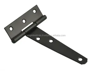 OMG ngành công nghiệp ánh sáng TEE mùa xuân bản lề T-strap đổ bản lề Heavy Duty màu đen mộc mạc phần cứng sắt rustproof cửa bản lề