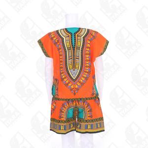 เสื้อดาชิกิสไตล์แอฟริกันสำหรับเด็กใส่ได้ทั้งชายและหญิง - Product Image 5
