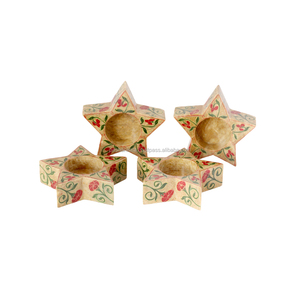 Porte-bougies en marbre en forme d'étoile, faits à la main, taille personnalisée, pour la décoration de la maison, avec encens indien - Product Image 1
