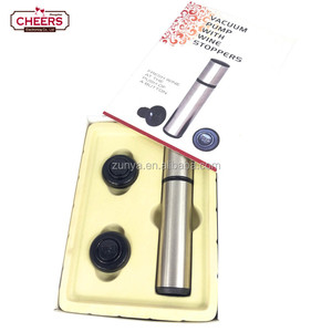 Conservante del <span class=keywords><strong>vino</strong></span>, <span class=keywords><strong>vino</strong></span> del acero inoxidable fabricante del <span class=keywords><strong>vino</strong></span> de la bomba de vacío y 2 tapones - Product Image 5