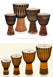 Tambor Djembe de Fabricación Indonesia, Instrumento de Percusión Hecho de Madera de Caoba, Música Africana, Tambor de 12 Pulgadas - Product Image 3