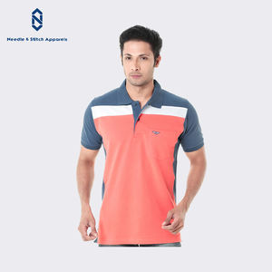 PK เสื้อยืดผู้ชายทรงสลิมฟิตลำลองปักลายผ้าฝ้าย100% สีทึบระบายอากาศได้ดีเป็นมิตรกับสิ่งแวดล้อม - Product Image 5