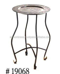 Mesa de centro redonda marroquí tradicional decorativa para el hogar, muebles de sala de estar, mesa de centro clásica - Product Image 5