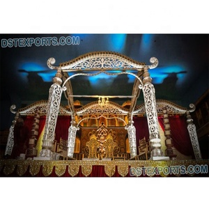 Mkt de mariage en forme d'éléphant du sud-indien, set de socle doré pour le mariage - Product Image 3