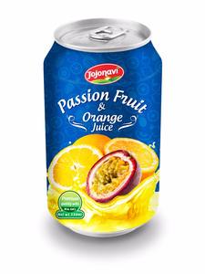 น้ำเสาวรสน้ำผลไม้ออร์แกนิกกระป๋อง330มล. เหมาะสำหรับลดน้ำหนัก - Product Image 2