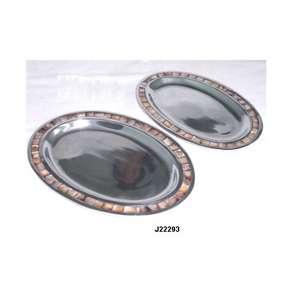 ถ้วยอลูมิเนียมทำจากโมเสคกระจกเคลือบเงาสำหรับเสิร์ฟพร้อมถาดฝังมุกสีน้ำตาลของตกแต่งบ้านโมเดลโลหะอัลลอยด์ - Product Image 5