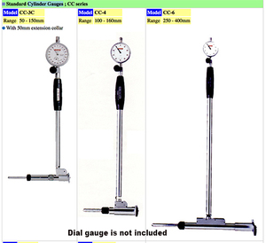 Medidores de Cilindro Estándar PEACOCK OZAKI CC-4 Rango 100-160 mm (sin Indicador de Carátula) Herramienta de Medición de Diámetro Interior de Alta Calidad - Product Image 2