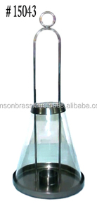 Vela linterna Hogar y fiesta decoración vela linterna venta al por mayor Metal decorativo colgante Metal y vidrio vela portátil linterna - Product Image 6