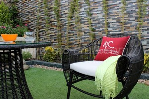 ชุดกาแฟและอาหารทำจากหวายโพลีดีไซน์สวยงาม,สำหรับเฟอร์นิเจอร์หวายลานสวนกลางแจ้ง - Product Image 6