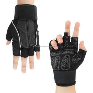 Guantes deportivos de microfibra de medio Dedo de calidad superior unisex cuero transpirable para levantamiento de pesas y ciclismo para equipo de gimnasio - Product Image 4