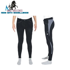 India's Quality Standard Silicone Spandex Equestrian Clothing Workout Athletic Pants Solid Horse Riding Leggings XL Quick Dry - Product Image 2