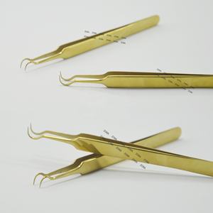 Pinzas profesionales personalizadas para el acné, pinzas de eliminación de espinillas sin óxido de acero inoxidable, aplicador de belleza de volumen puntiagudo Curvo - Product Image 6