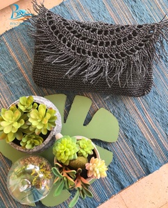 Raffia กระดาษ Rafia กระเป๋าถือกระเป๋าชายหาดจากเวียดนาม - Product Image 4