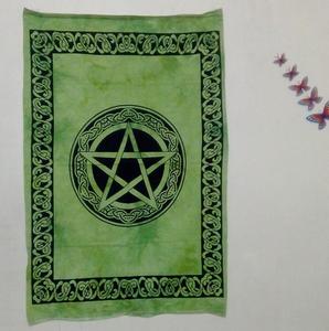 โปสเตอร์ผ้าทอลายดาวห้าแฉกขนาดเล็กที่แขวนติดผนังผนังผนังรูปดาวผ้าหลายสีด้วยคนส่งของอินเดีย - Product Image 3