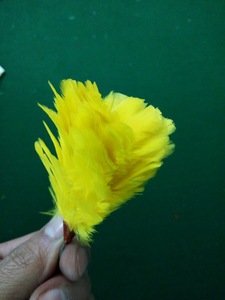 Sombreros Glengarry amarillos al por mayor con pluma teñida Hackles Balmoral Plumes Hackles - Product Image 4