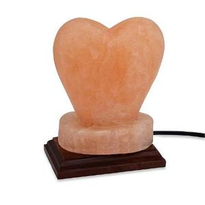Sian Enterprises Lámpara de sal doble en forma de corazón Sal del Himalaya pulida Decoración para el hogar Producto artesanal natural - Product Image 4