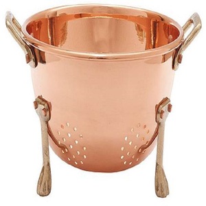 Cuenco de cobre con pata de latón, nuevo diseño, cuencos de decoración modernos elegantes de la mejor calidad - Product Image 1