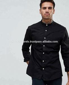 เสื้อเชิ้ตผ้าเดนิมแขนยาวสำหรับผู้ชาย, ผ้าฝ้าย100% ใหม่เสื้อผ้าผู้ใหญ่ระบายอากาศได้ดีสีพื้นมีไซส์ใหญ่พิเศษ - Product Image 2