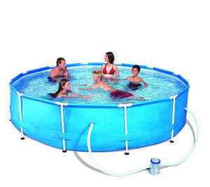 600-100000L <span class=keywords><strong>Piscine</strong></span> à cadre métallique portable de petite taille <span class=keywords><strong>Piscine</strong></span> à cadre rond en acier Piscines extérieures <span class=keywords><strong>hors</strong></span> <span class=keywords><strong>sol</strong></span> <span class=keywords><strong>pour</strong></span> enfants - Product Image 1