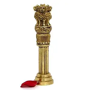 Brass home decor Ashoka Pillar statue for table decoration home accent statue and sculpture pieces Handicrafts