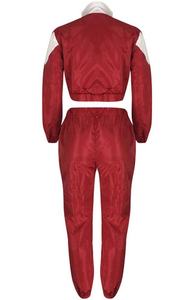 ชุดกางเกงกีฬาลายทางคุณภาพสูงสำหรับผู้หญิง ไซส์พลัส ระบายอากาศ กันลม พร้อมซิปกันน้ำ ดีไซน์ใหม่ - Product Image 3