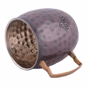 India Manufacturer Copper Black Hammer Antique Moscow Mule Copper <b>Mug</b> - Product Image 2