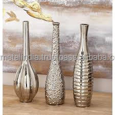 LATEST DESIGN ALUMINIUM WHITE METAL VASE NICKLE PLATE FLOWER POT NEW LOOK FLOWER VASE IN WHOLESALE PRICE - Product Image 2